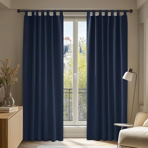 Cortinas Termicas Deconovo Azul Marino 140x200 cm