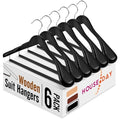 Perchas de Madera para Trajes - 6 Pzas