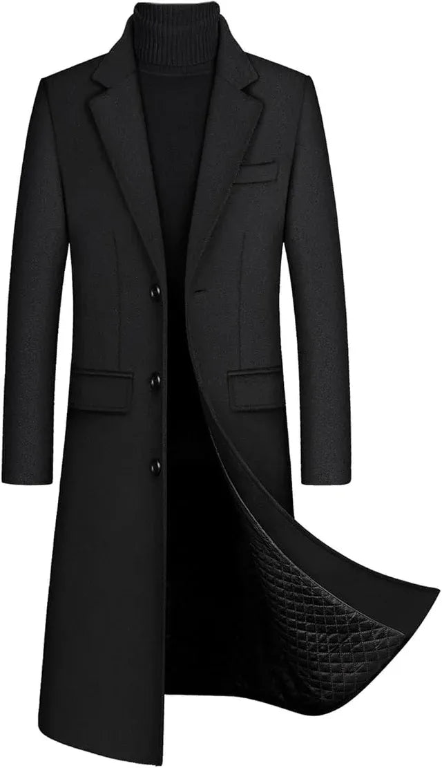 Abrigo Invierno Hombre Slim Fit XL Negro