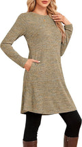 Vestido jersey manga larga con bolsillos Talla M