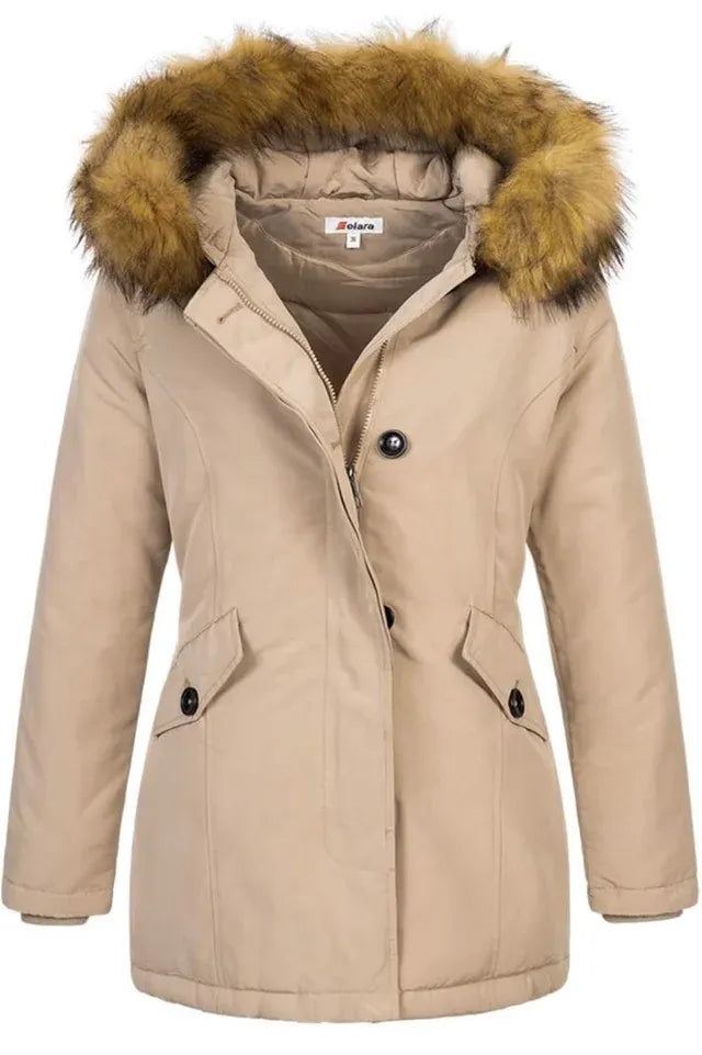 Parka de Invierno Elara con Capucha Talla M