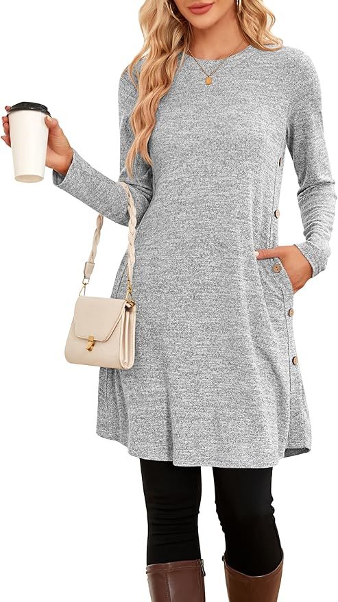 Vestido Jersey Gris Mujer Talla M