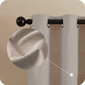 Cortinas Opacas Beige 2 Pzas