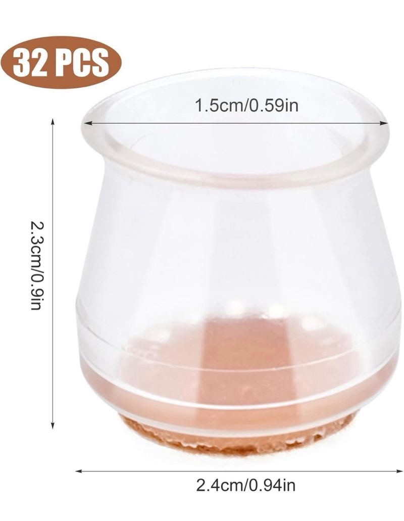 32 Protectores de Suelo para Sillas
