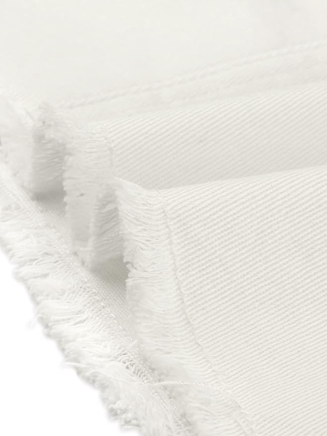 Falda Vaquera Midi Blanca Talla L