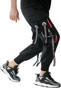Pantalones Cargo TECHSISION Hombre Negros 3XL