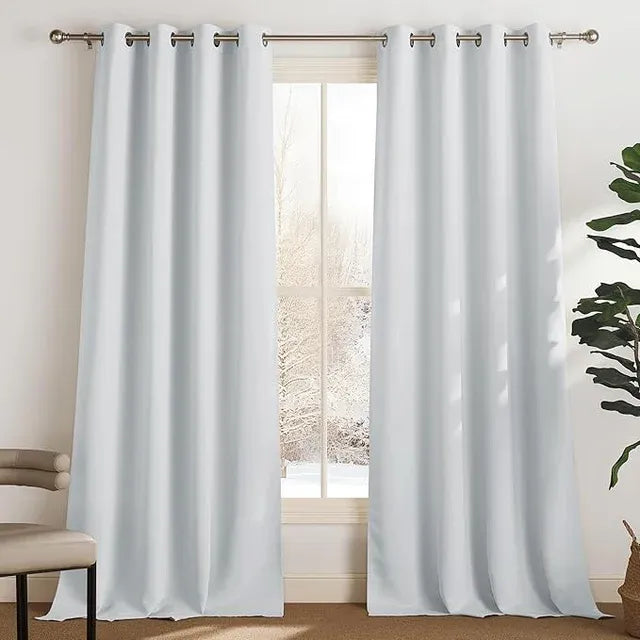 Cortinas PONY DANCE 2*140*350cm Gris Claro