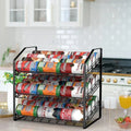 Estante Organizador Latas Cocina Metal Negro