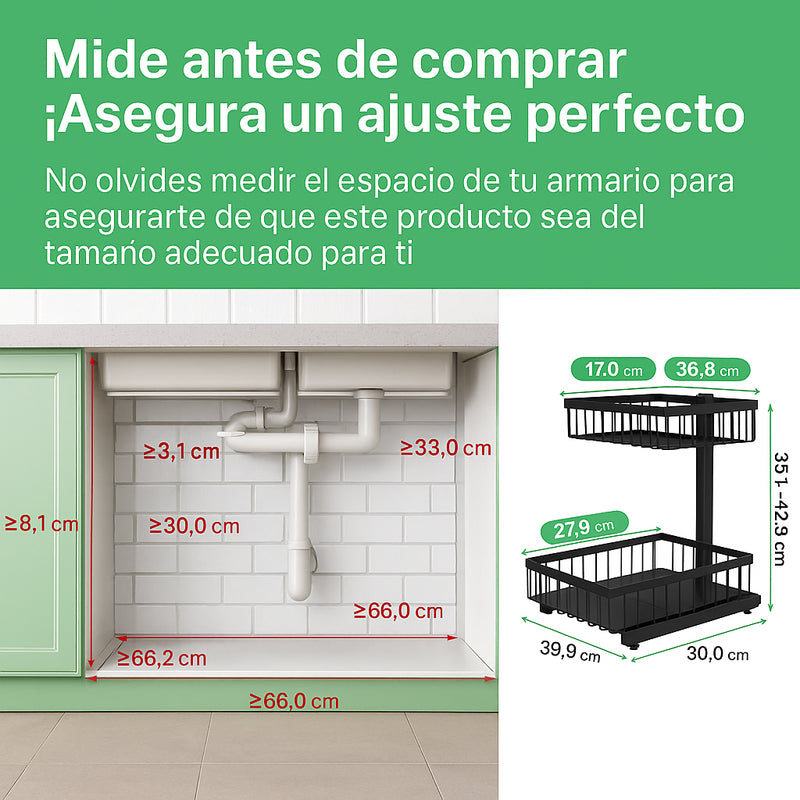 Organizador Fregadero 2 Niveles