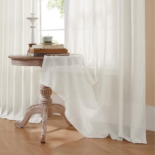 Cortinas de Lino Natural 140x240cm Pack de 2
