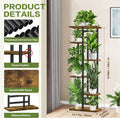 Estante de Plantas YOCOMEY, 6 Niveles, Negro