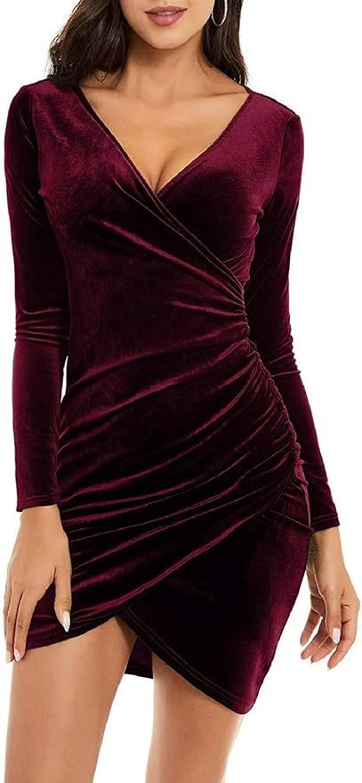 Vestido elegante terciopelo ocasiones especiales Talla L