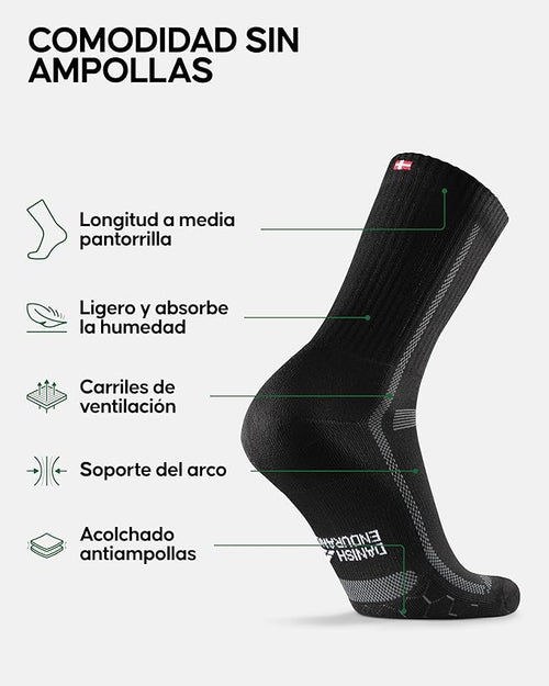3*Calcetines Running Altos Antirrozaduras 43-47