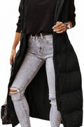 Chaleco acolchado largo mujer negro XL