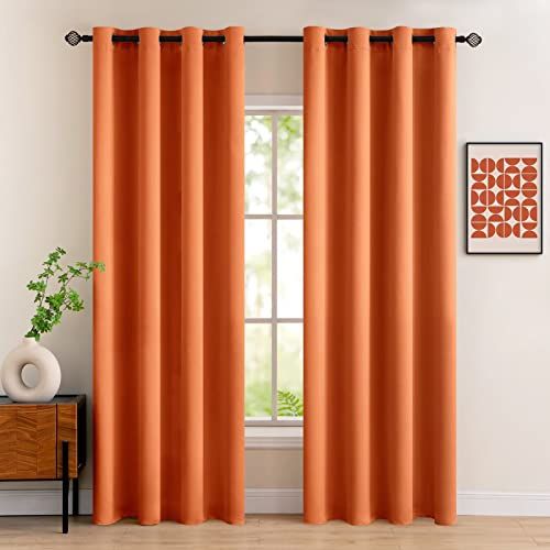 Cortinas MIULEE Naranjas