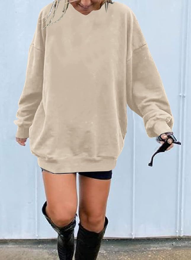 Sudadera Oversize Beige Talla XXL