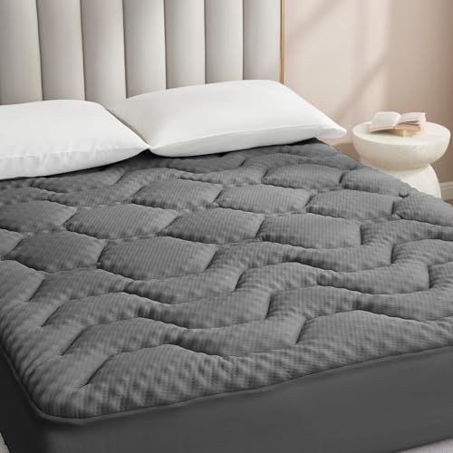 Topper Transpirable Gel 140x200x3cm Gris oscuro