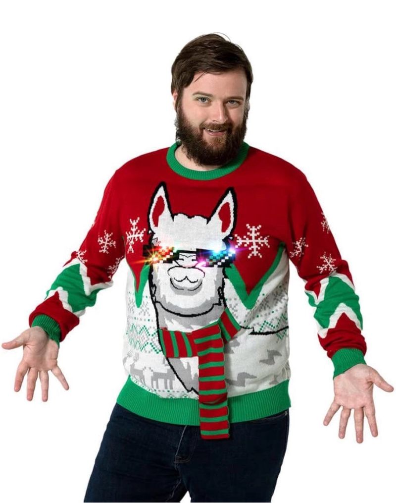 Suéter Navideño LED Unisex Talla XXL