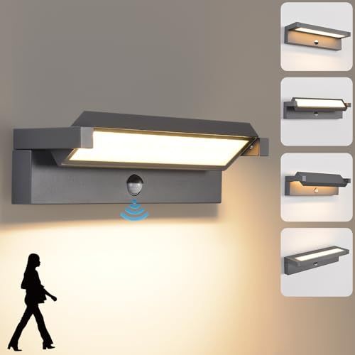 Aplique LED Exterior 36W con Sensor de Movimiento