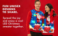 Suéter de Santa con Luces LED Talla XL