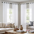 Cortinas Transparentes MIULEE - 4 Piezas - Blanco