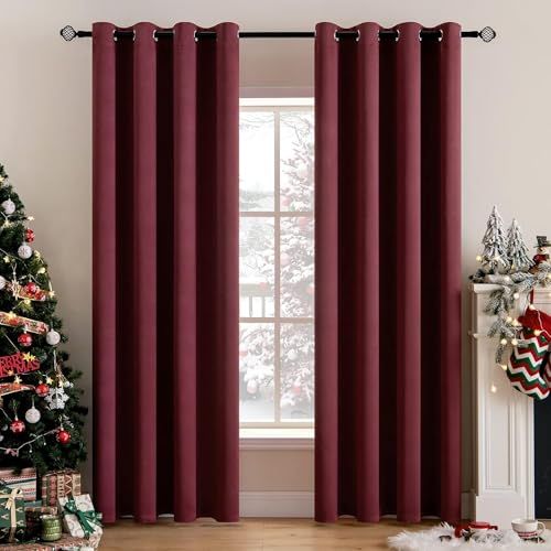 Cortinas Opacas Burdeos 140*245cm