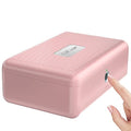 Caja de seguridad biométrica portátil rosa