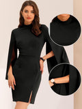 Vestido Lápiz Corto Talla XL Negro