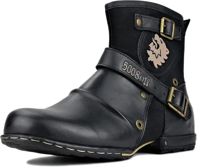 Botas Cuero OSSTONE para Motocicleta Talla 48