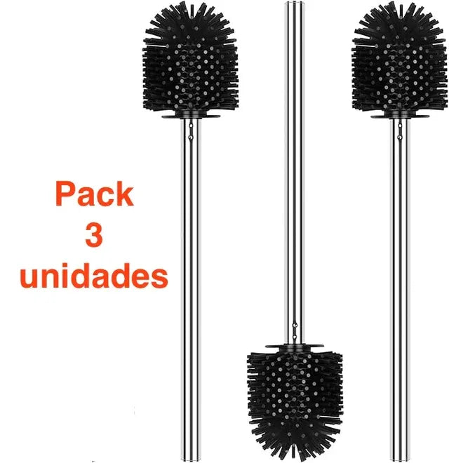 Pack 3 Escobillas de Inodoro 7 cm Acero Inoxidable