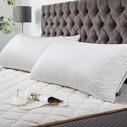 Juego 2 almohadas hipoalergénicas de fibra bambu