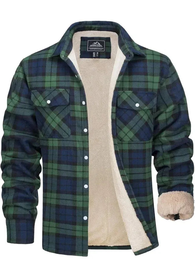 Chaqueta de Invierno a Cuadros para Hombre Talla M