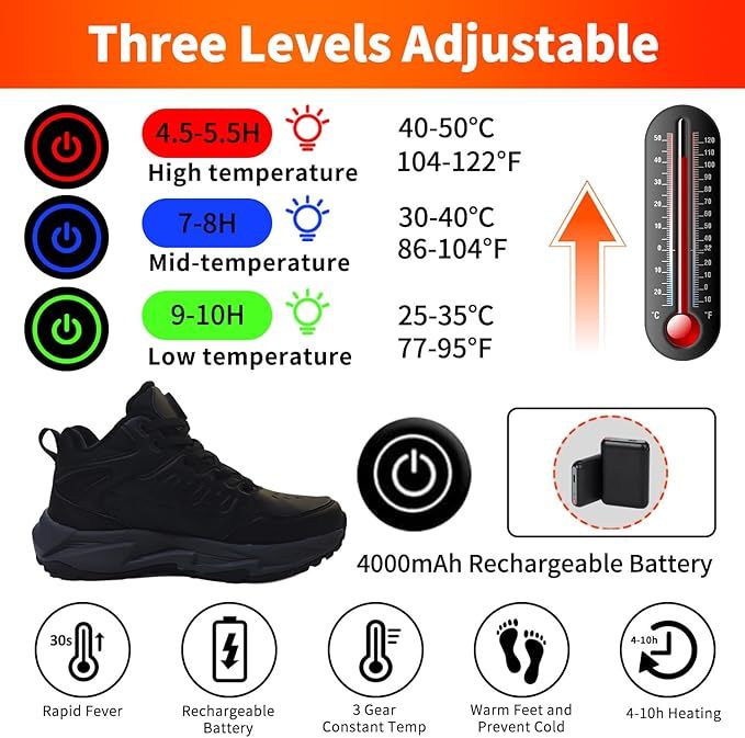 Zapatillas con calefacción para invierno Talla 36