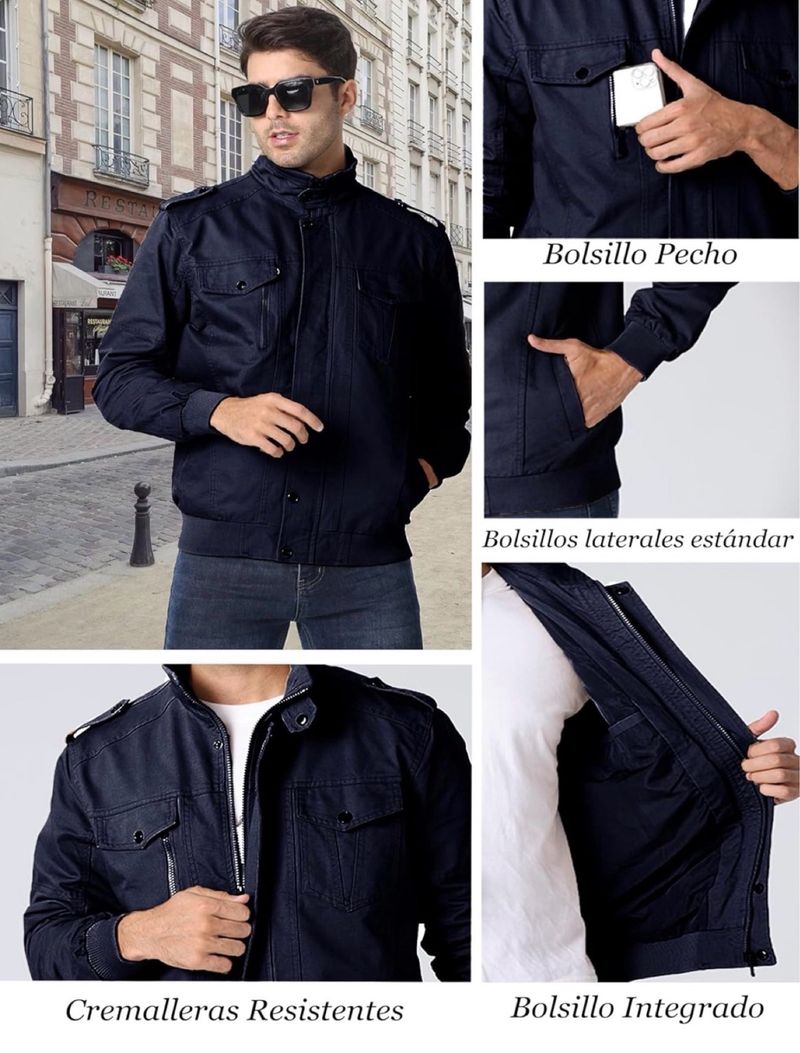 Chaqueta Cargo Hombre Talla M