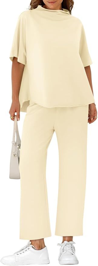 Conjunto beige manga corta talla M