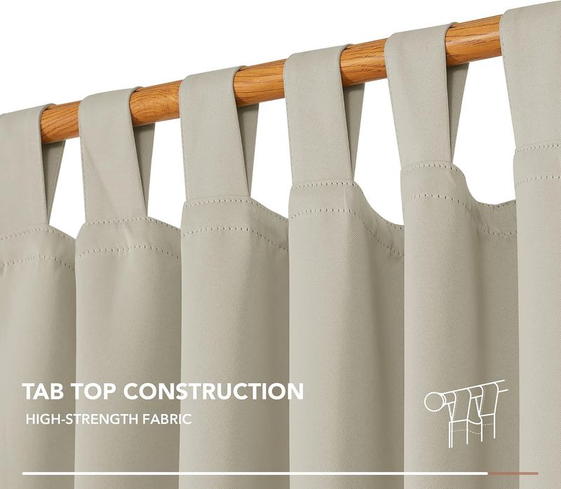 Cortinas Térmicas Beige 2 unidades 140*245cm