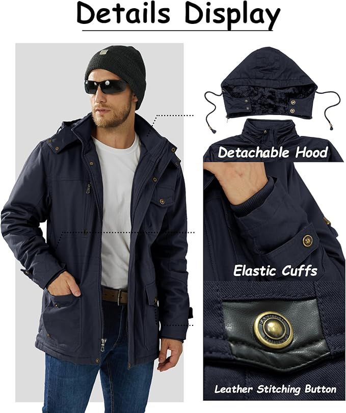 Chaqueta Térmica Impermeable para Hombre talla XXL