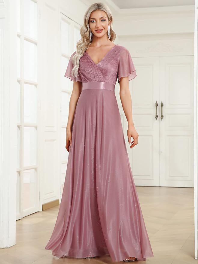 Elegante Vestido Largo A-línea de Ever-Pretty T.58