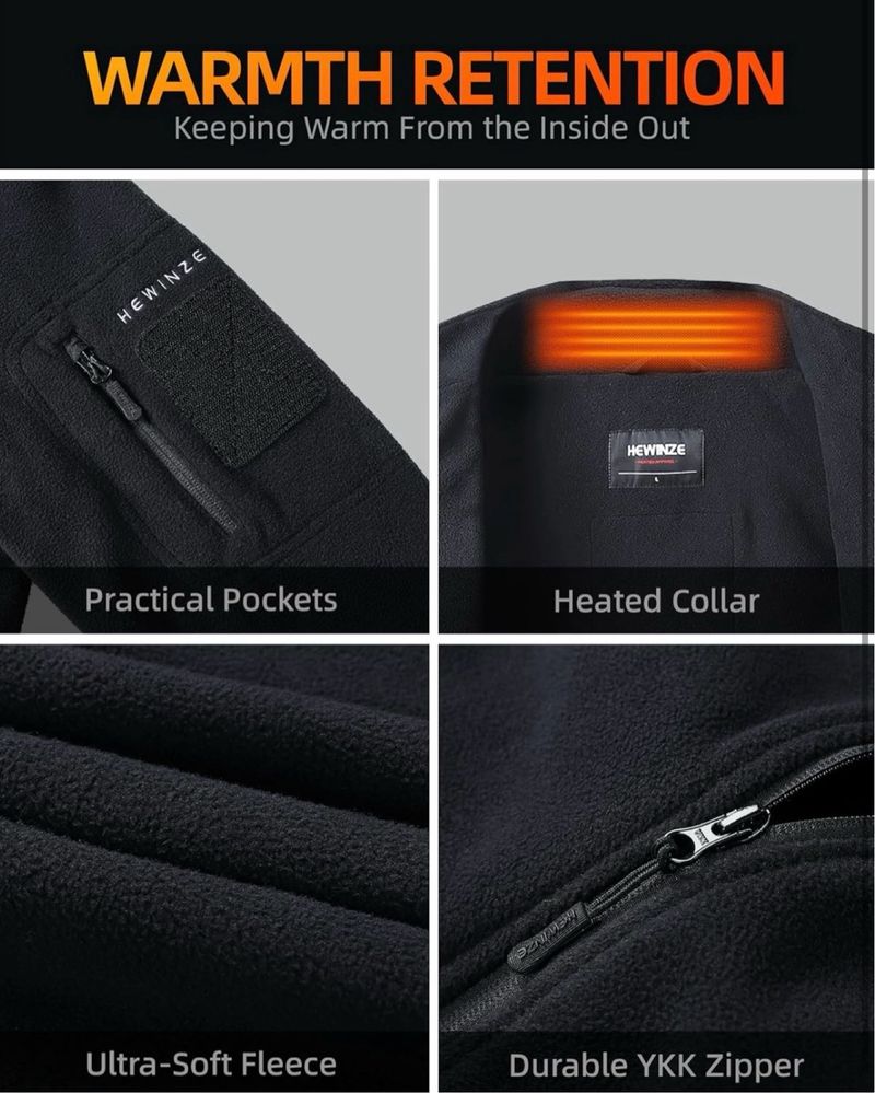 Chaqueta Polar Calefactable Talla L