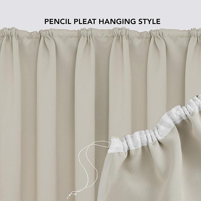 Cortinas Térmicas Beige 2*140*175cm