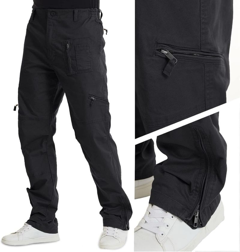 Pantalones tácticos verano para hombre talla 36