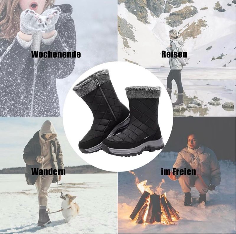 Botas de invierno Tlola mujer negras y grises T.36