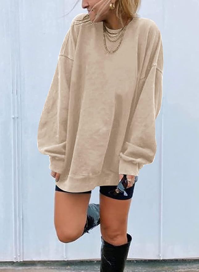 Sudadera Oversize Beige Talla XXL