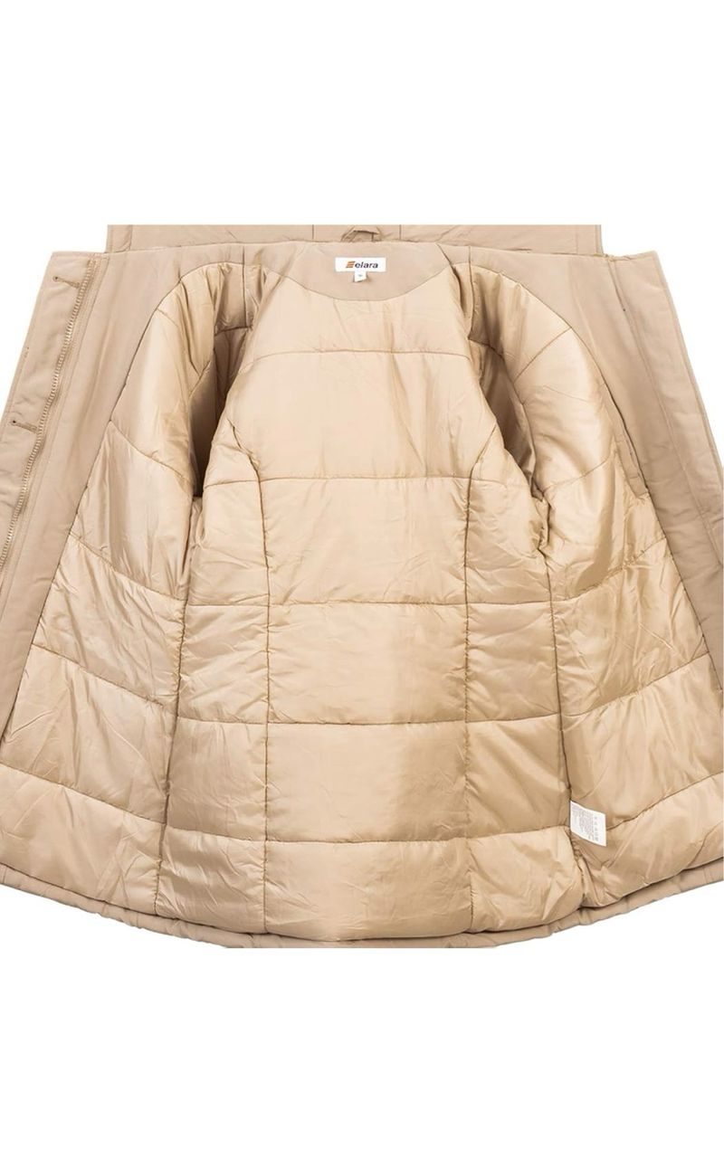 Parka de Invierno Elara Piel Sintética talla M