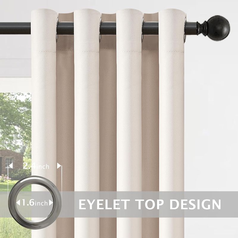 Cortina Opaca Beige 140x245cm