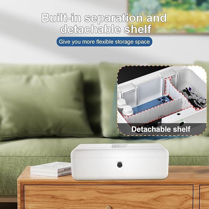 Caja Biométrica Portátil con Huella Digital