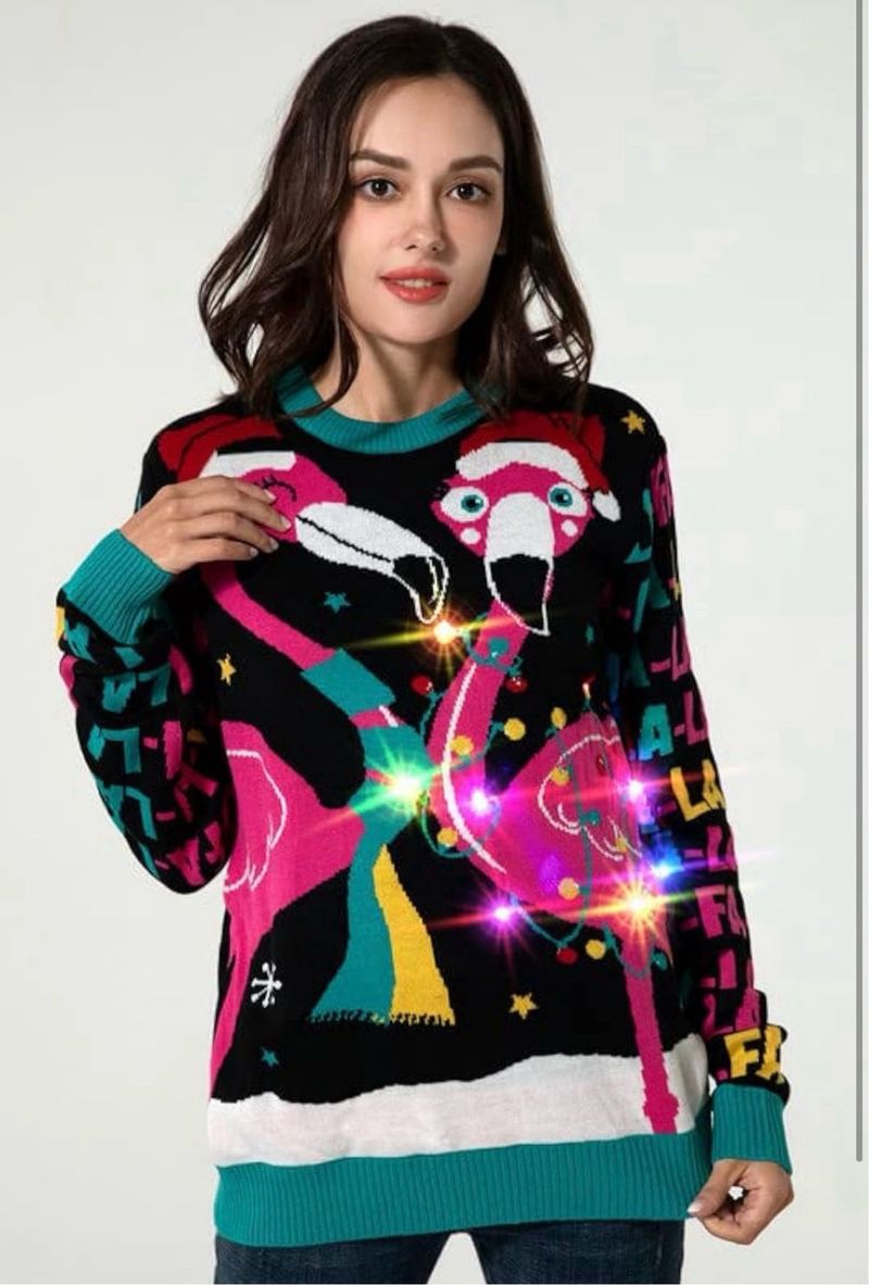 Suéter Navideño LED Unisex Talla M