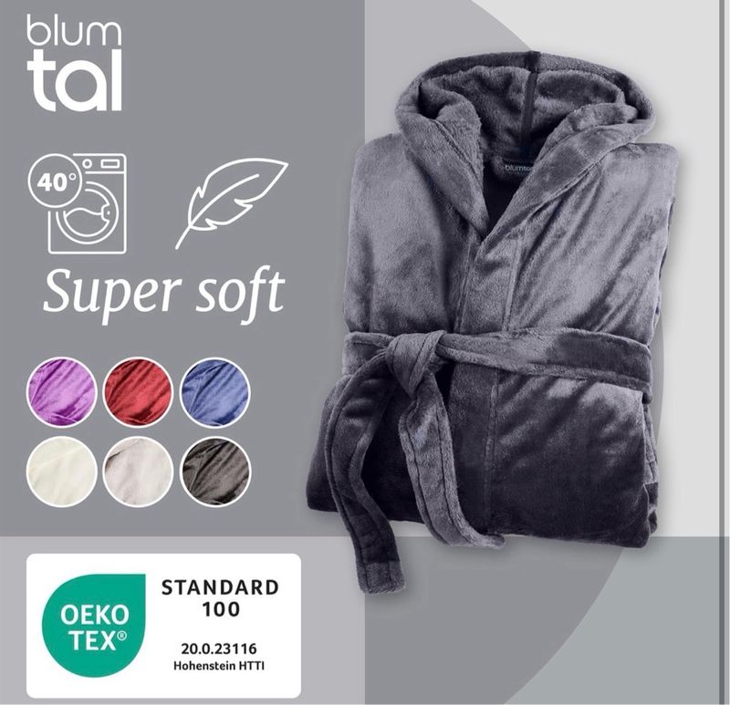Albornoz Unisex Blumtal de Forro Polar con Capucha