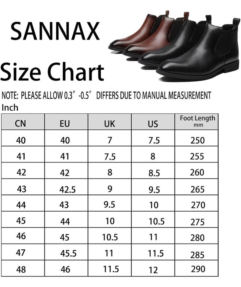 Botas Chelsea de Hombre - Talla 45 Negro