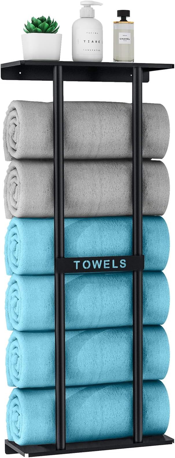 Toallero de Pared STWWO Color Negro
